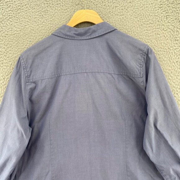 J Jill Shirt Womens Large Blue Button Up Collared Long Sleeves Everyday Casual - Picture 4 of 11